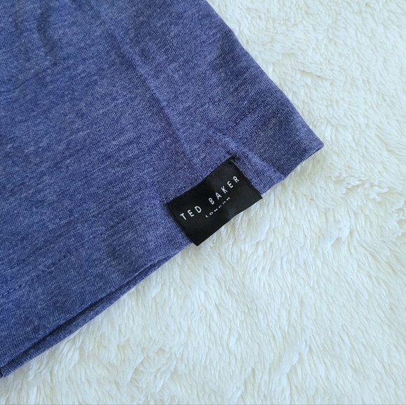 Ted Baker Heather Blue💙 Logo Tee👕 - NWT - Picture 9 of 13